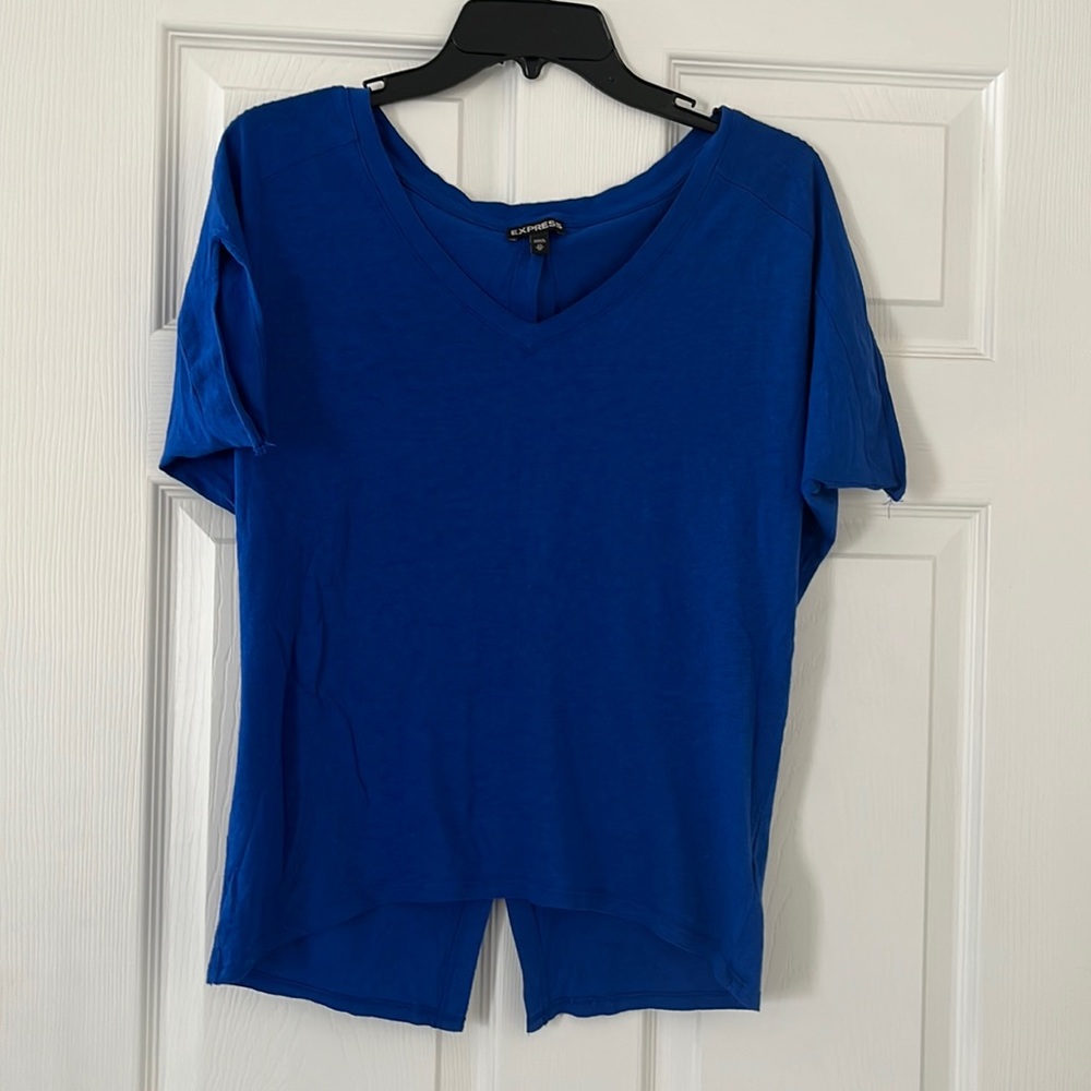 Blue Express button up top